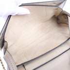 Chloe Faye Suede & Leather Crossbody Bag in Beige
