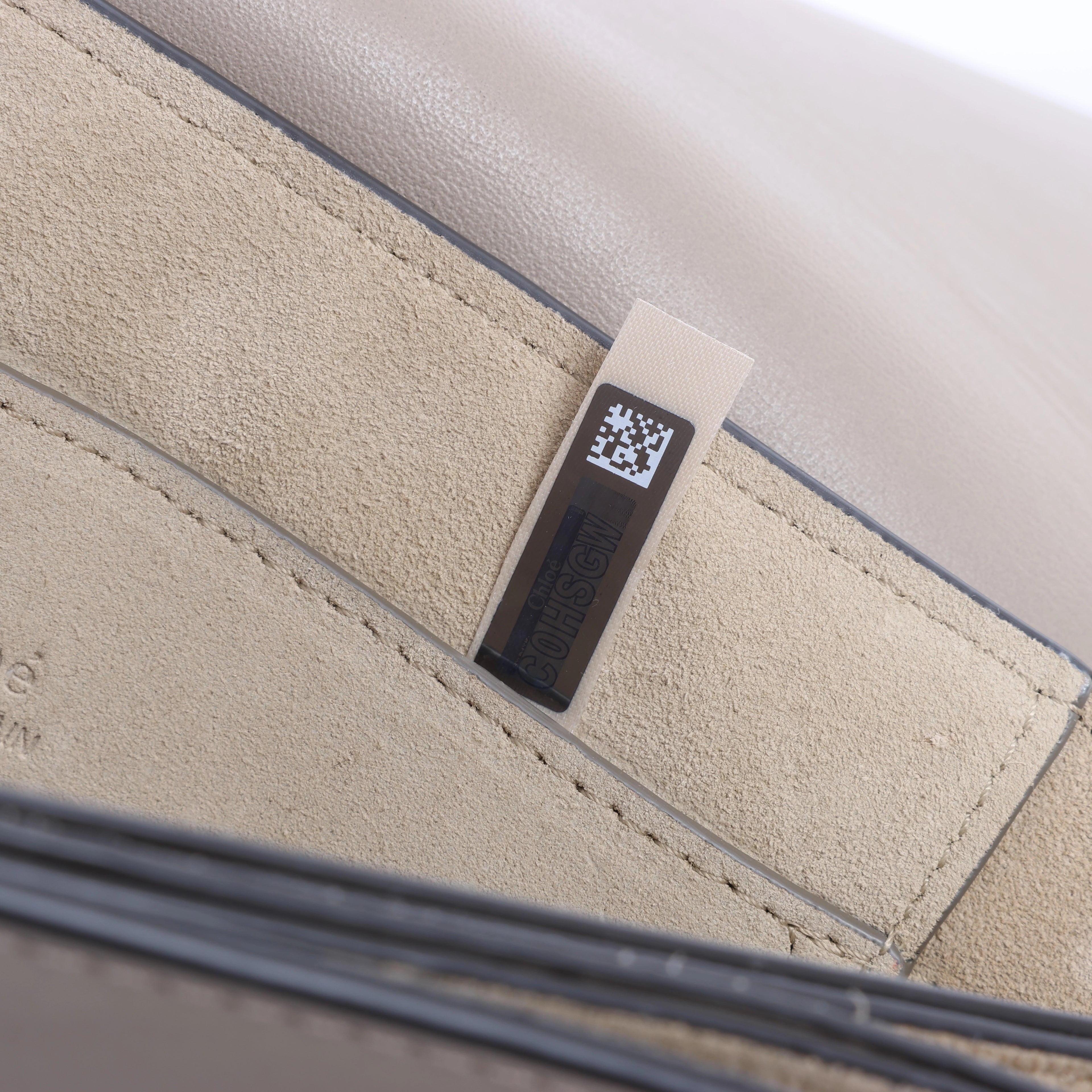 Chloe Faye Suede & Leather Crossbody Bag in Beige