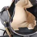 Chloe Faye Leather x Suede Backpack in Black