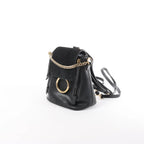 Chloe Faye Leather x Suede Backpack in Black