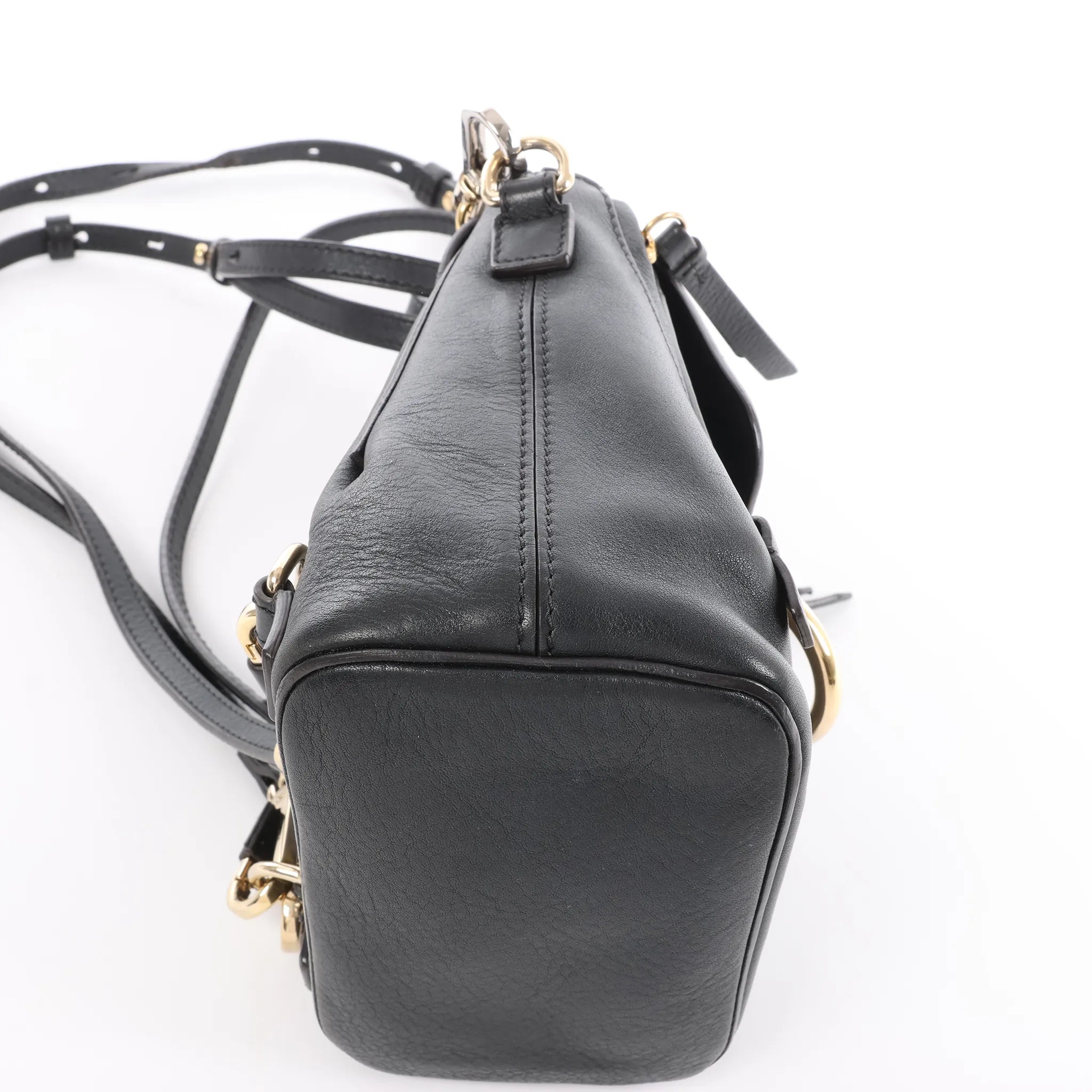 Chloe Faye Leather x Suede Backpack in Black