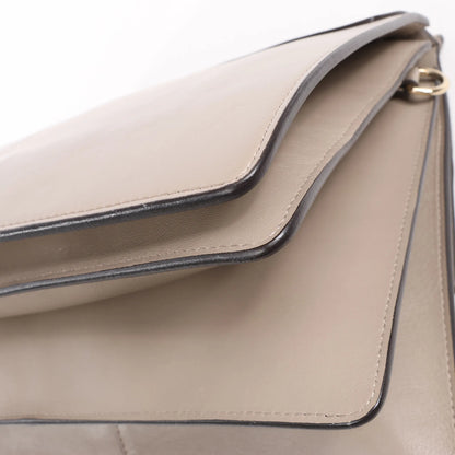 Chloe Faye Suede x Leather Shoulder bag in Greige