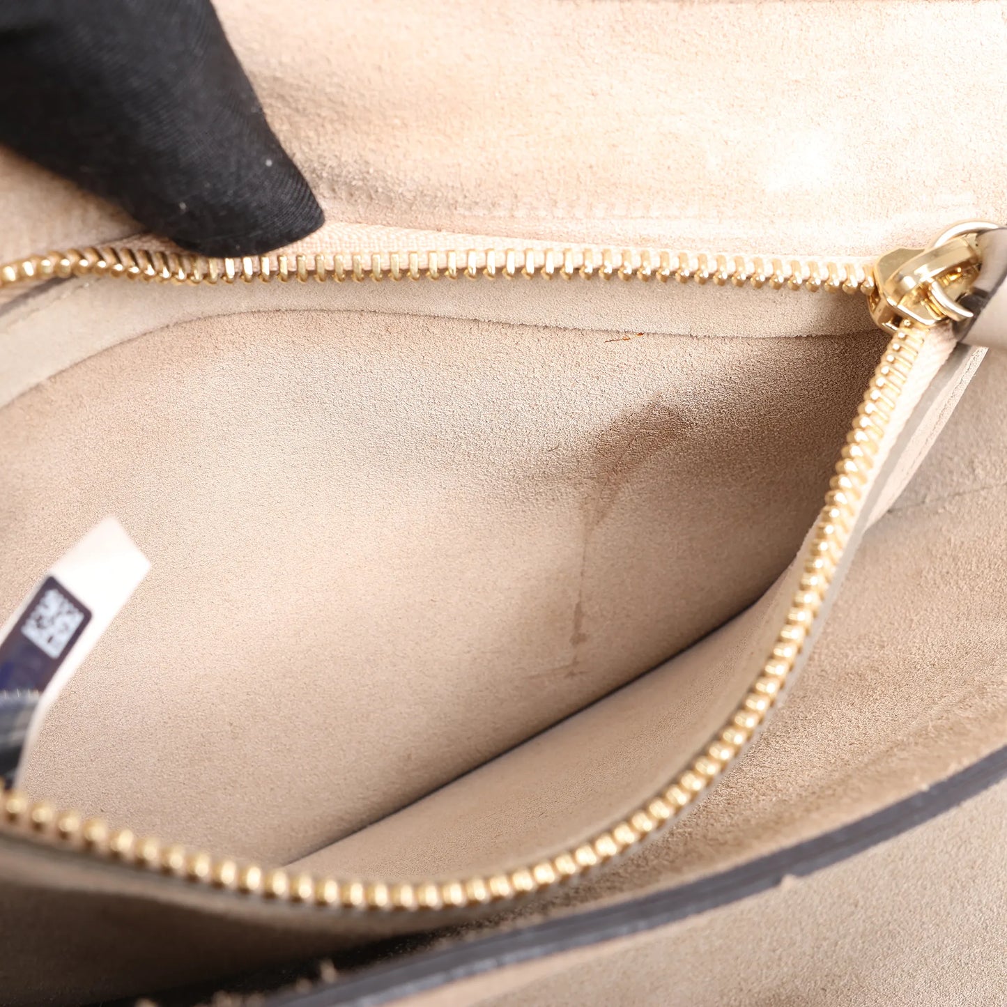 Chloe Faye Suede x Leather Shoulder bag in Greige