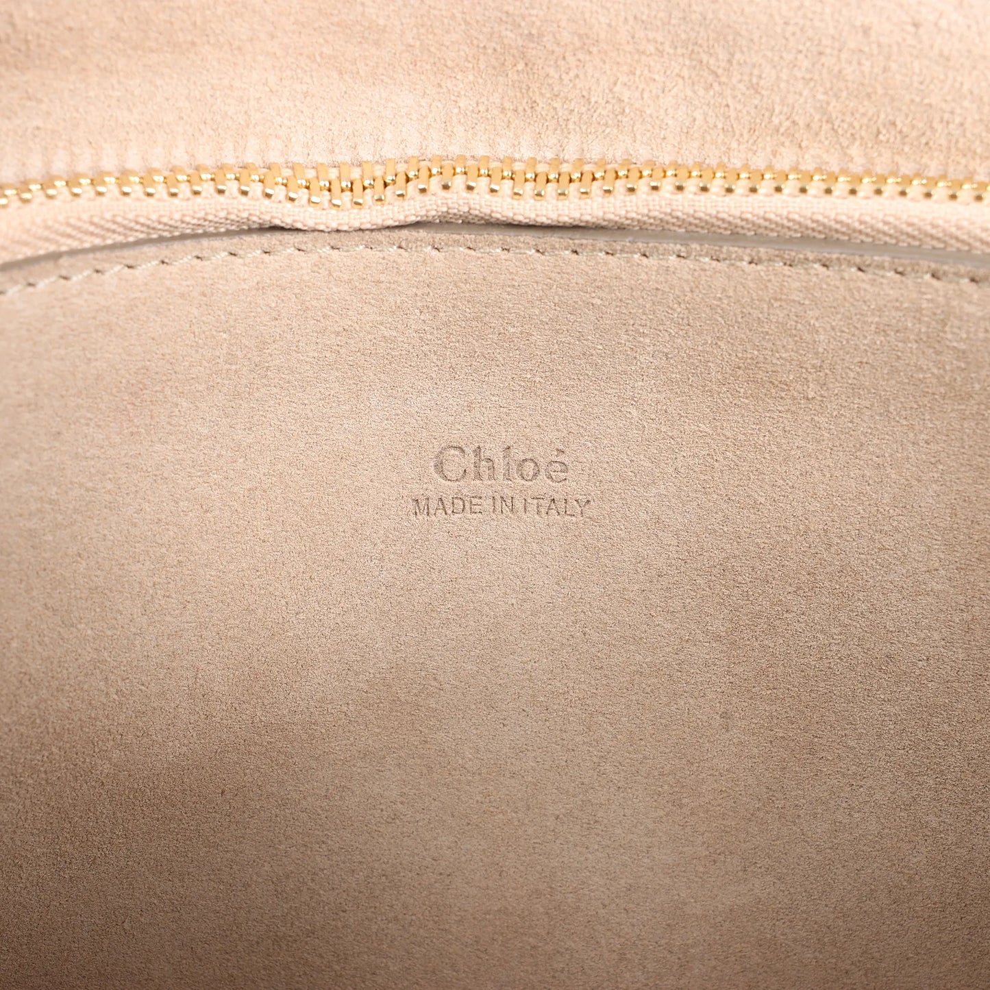 Chloe Faye Suede x Leather Shoulder bag in Greige