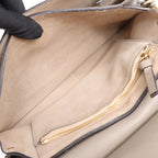 Chloe Faye Suede x Leather Shoulder bag in Greige
