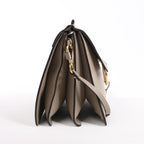Chloe Faye Suede x Leather Shoulder bag in Greige