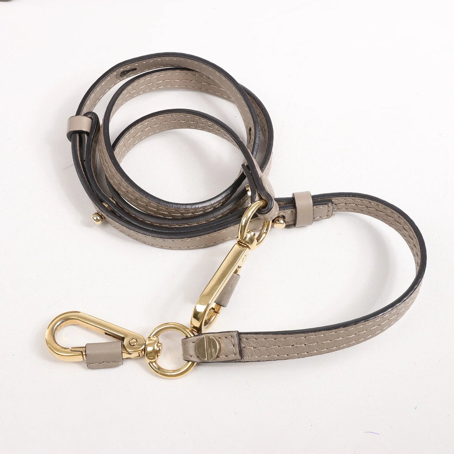 Chloe Faye Suede x Leather Shoulder bag in Greige