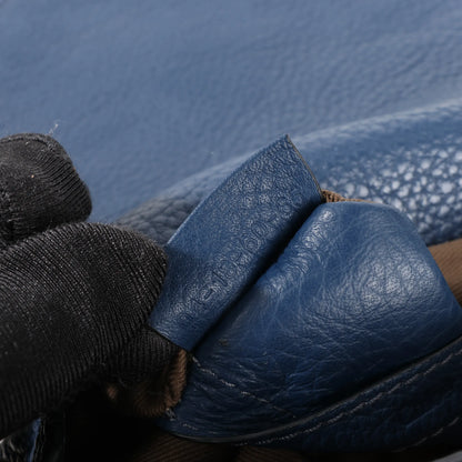 Chloe Marcie Mini Leather Crossbody Bag in Navy Blue