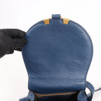 Chloe Marcie Mini Leather Crossbody Bag in Navy Blue