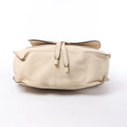 Chloe Marcie Leather Hobo Handbag in Beige