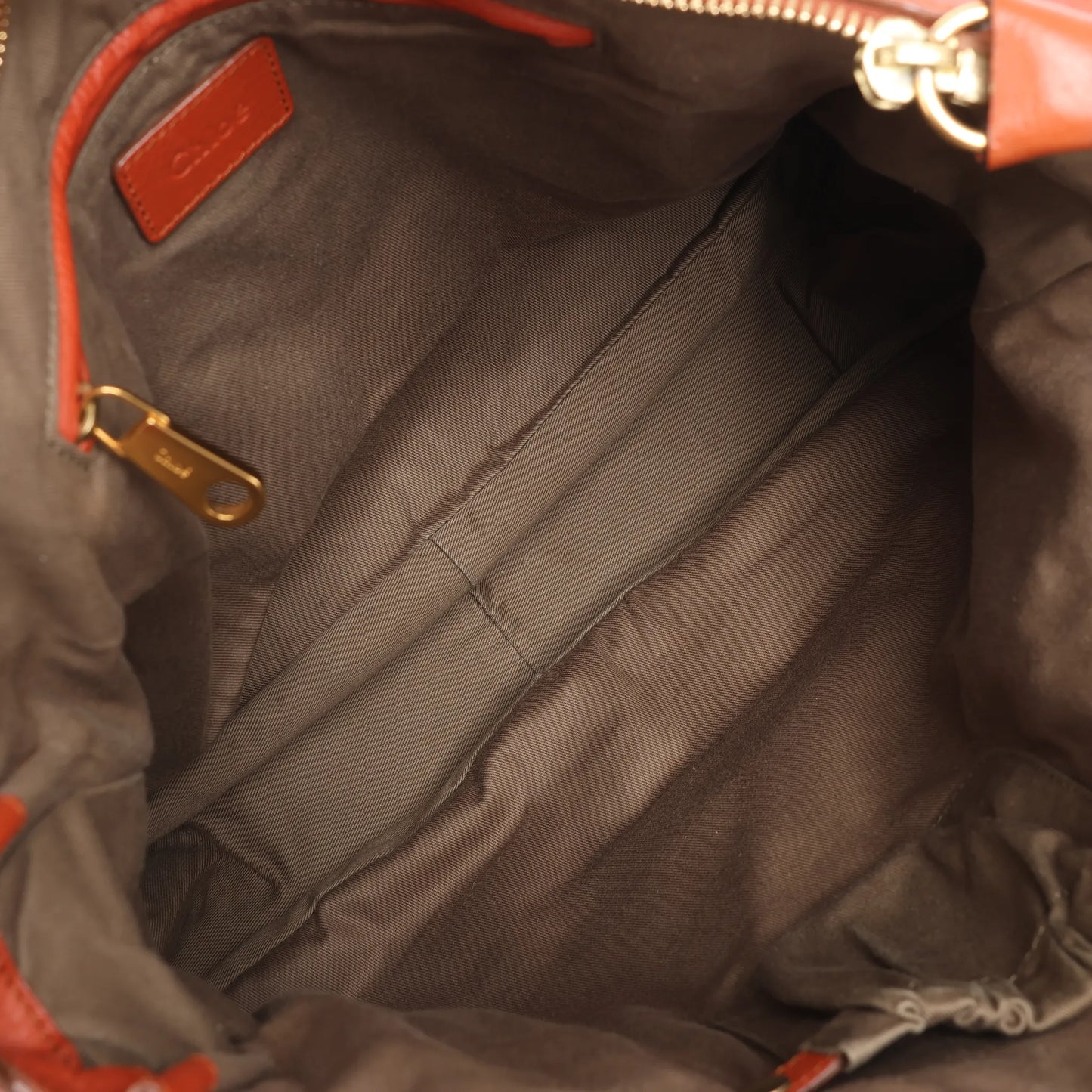 Chloe Marcie Leather Large Handbag in Brown