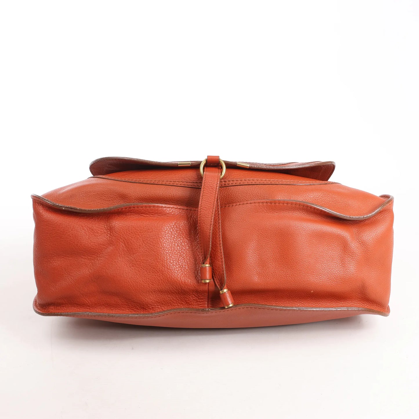 Chloe Marcie Leather Large Handbag in Brown