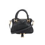 Chloe Marcie Leather 2Way Handbag in Black