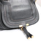 Chloe Marcie Leather 2Way Handbag in Black