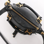 Chloe Marcie Leather 2Way Handbag in Black
