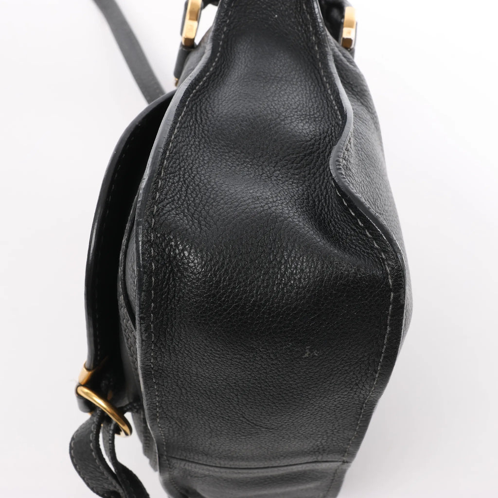 Chloe Marcie Leather 2Way Handbag in Black
