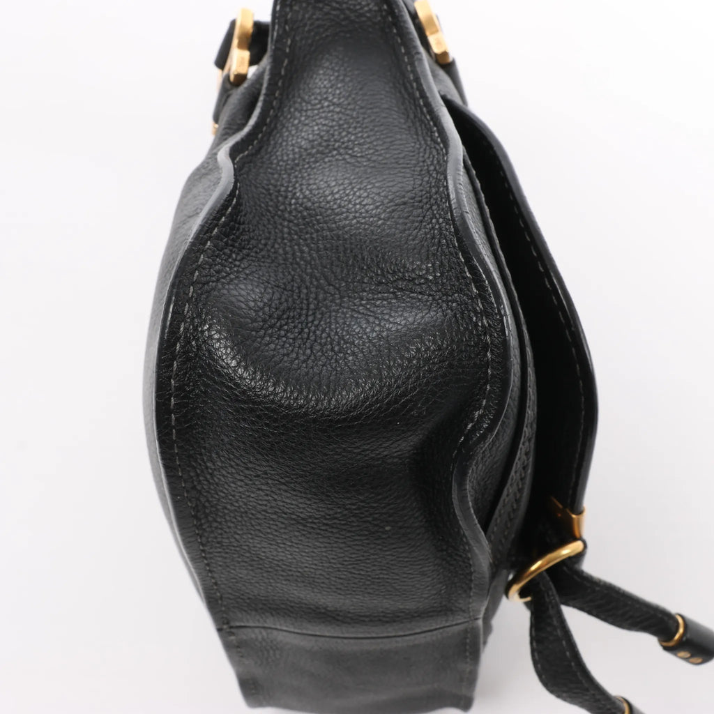 Chloe Marcie Leather 2Way Handbag in Black