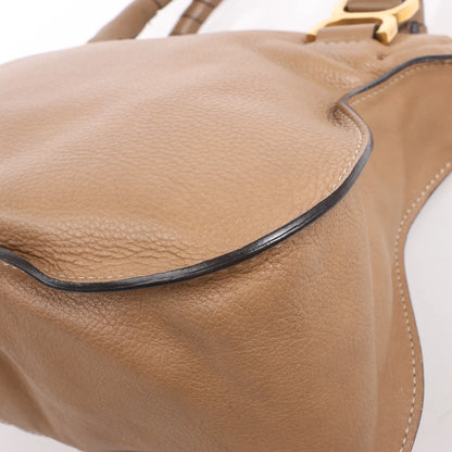 Chloe Marcie Leather Medium 2Way Handbag in Brown