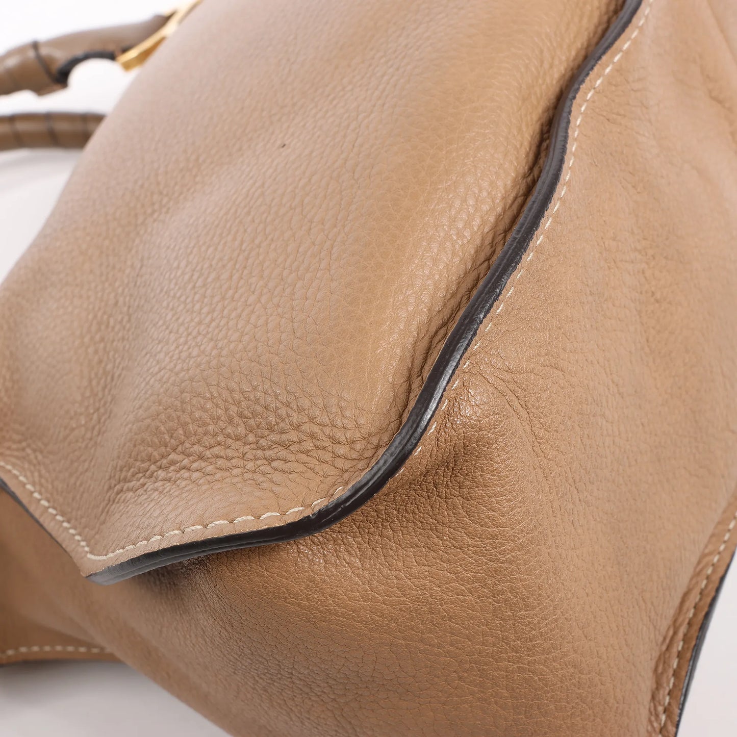 Chloe Marcie Leather Medium 2Way Handbag in Brown