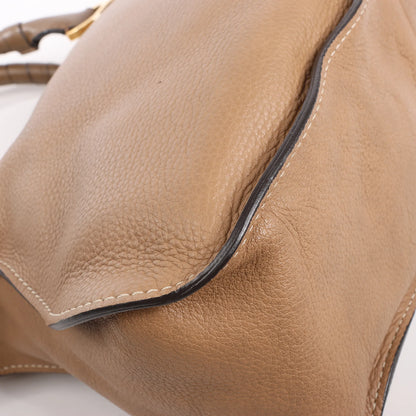 Chloe Marcie Leather Medium 2Way Handbag in Brown