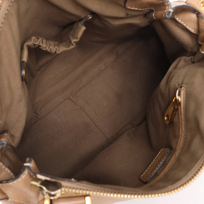 Chloe Marcie Leather Medium 2Way Handbag in Brown