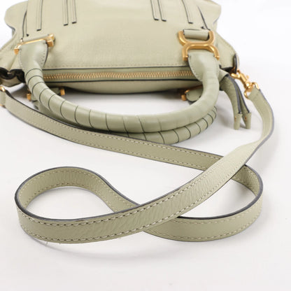 Petit sac à main Chloe Marcie en cuir vert