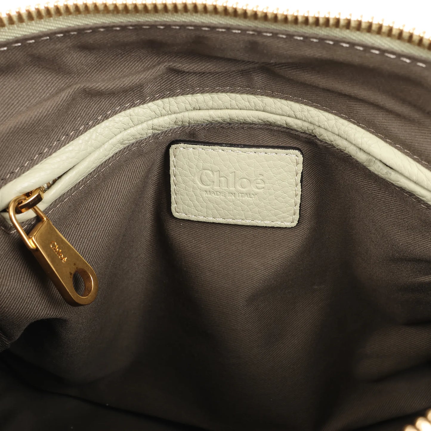 Petit sac à main Chloe Marcie en cuir vert