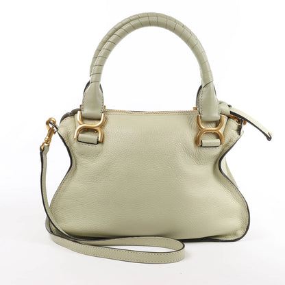 Petit sac à main Chloe Marcie en cuir vert