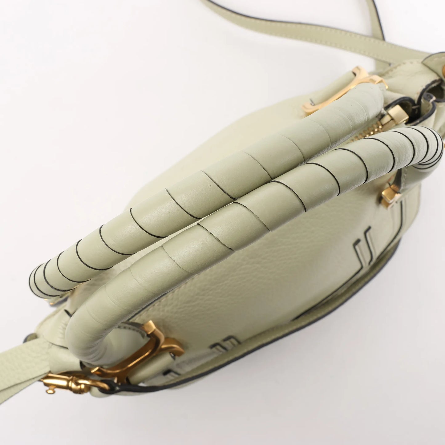 Petit sac à main Chloe Marcie en cuir vert