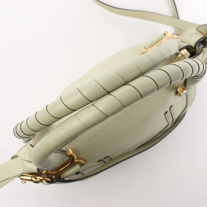 Petit sac à main Chloe Marcie en cuir vert