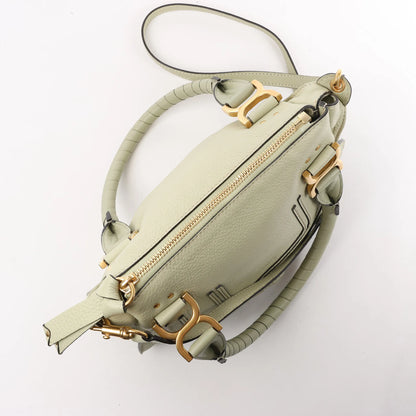 Petit sac à main Chloe Marcie en cuir vert