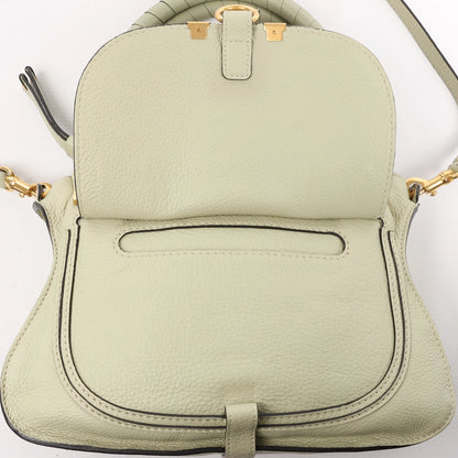 Petit sac à main Chloe Marcie en cuir vert