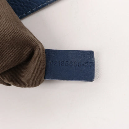 Chloe Marcie Leather Medium 2Way Handbag in Navy Blue