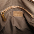 Chloe Marcie Medium Leather Leopard Pattern Handbag in Brown, Limited Edition