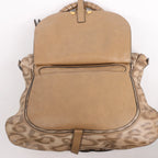 Chloe Marcie Medium Leather Leopard Pattern Handbag in Brown, Limited Edition