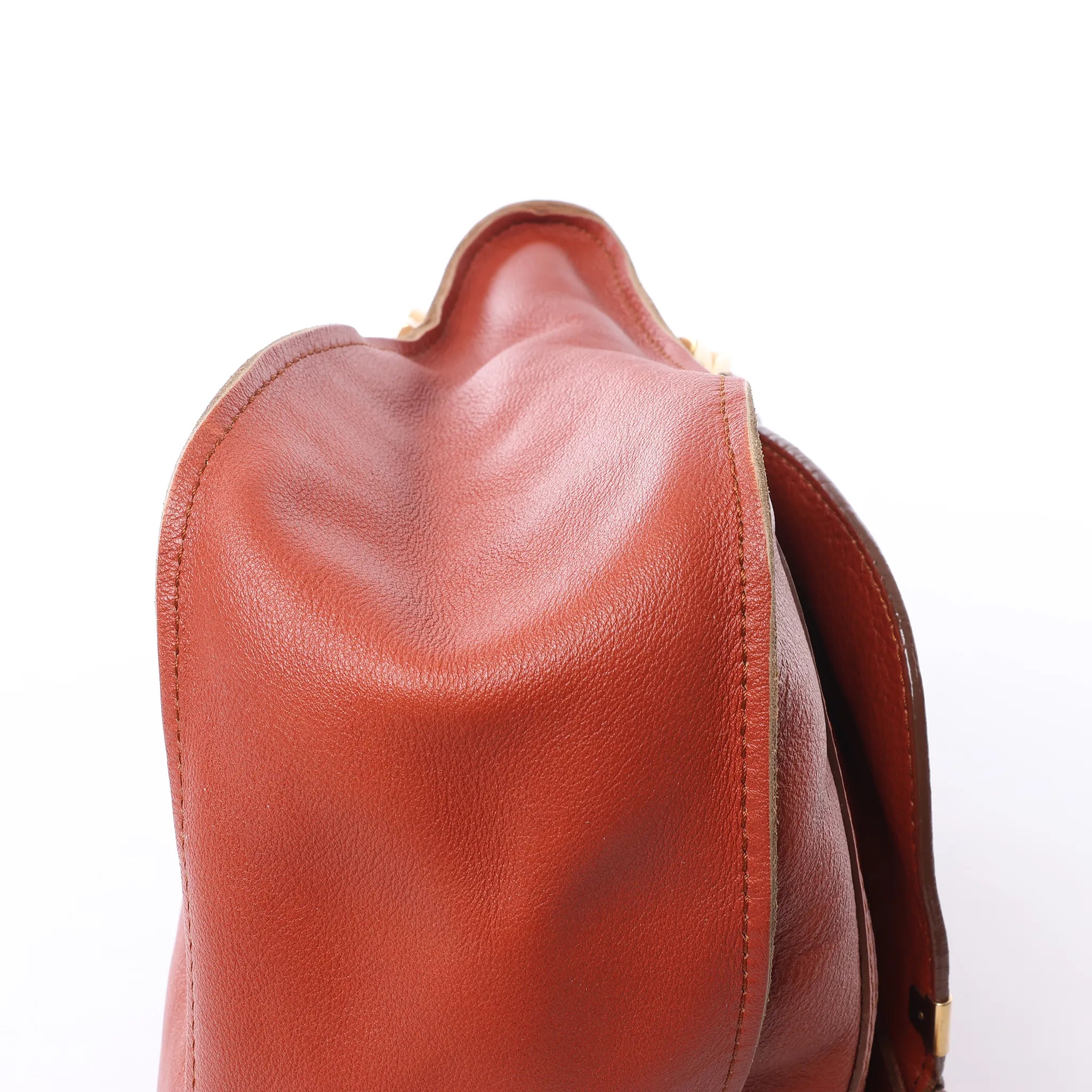 Chloe Marcie Medium Leather Shoulder Bag in Brown