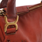 Chloe Marcie Medium Leather Shoulder Bag in Brown