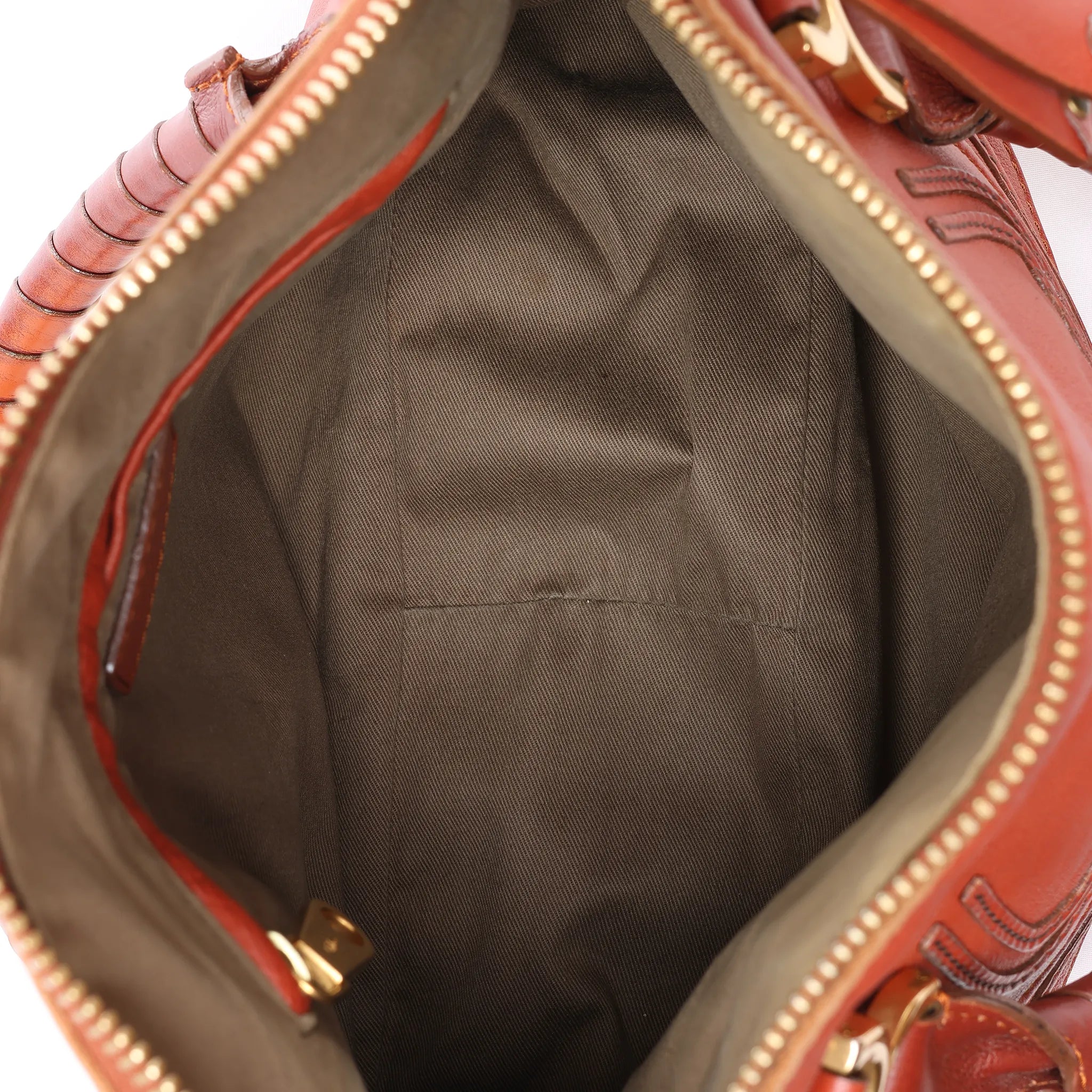 Chloe Marcie Medium Leather Shoulder Bag in Brown