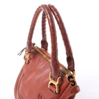 Chloe Marcie Medium Leather Shoulder Bag in Brown