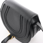 Chloe Marcie Mini Leather Crossbody Bag in Black