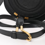 Chloe Marcie Mini Leather Crossbody Bag in Black