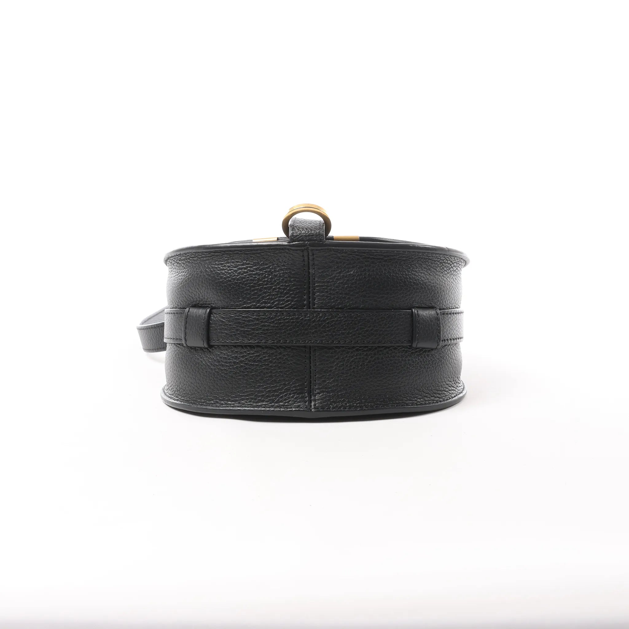 Chloe Marcie Mini Leather Crossbody Bag in Black