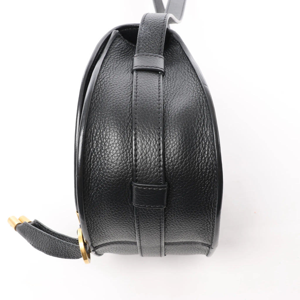 Chloe Marcie Mini Leather Crossbody Bag in Black