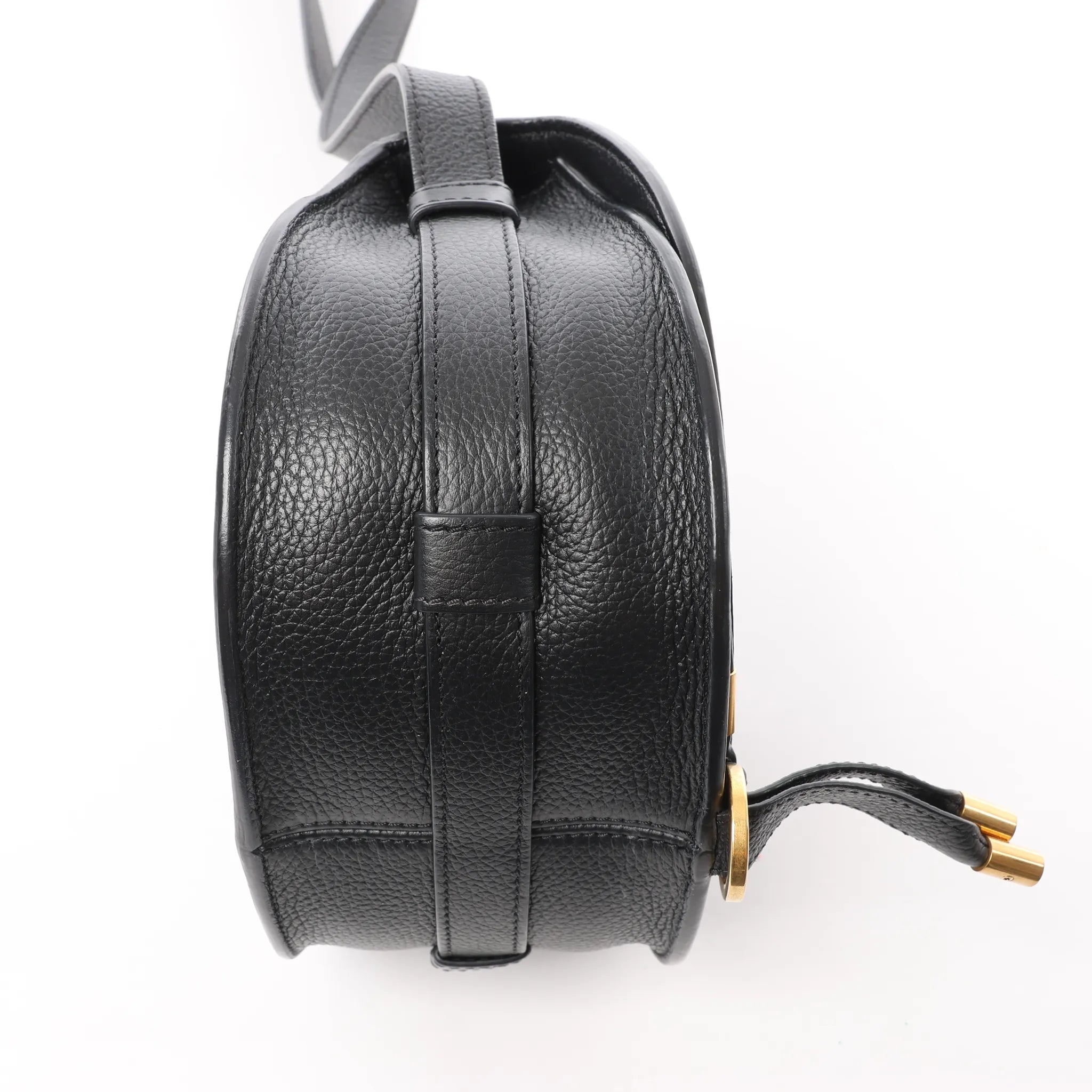 Chloe Marcie Mini Leather Crossbody Bag in Black