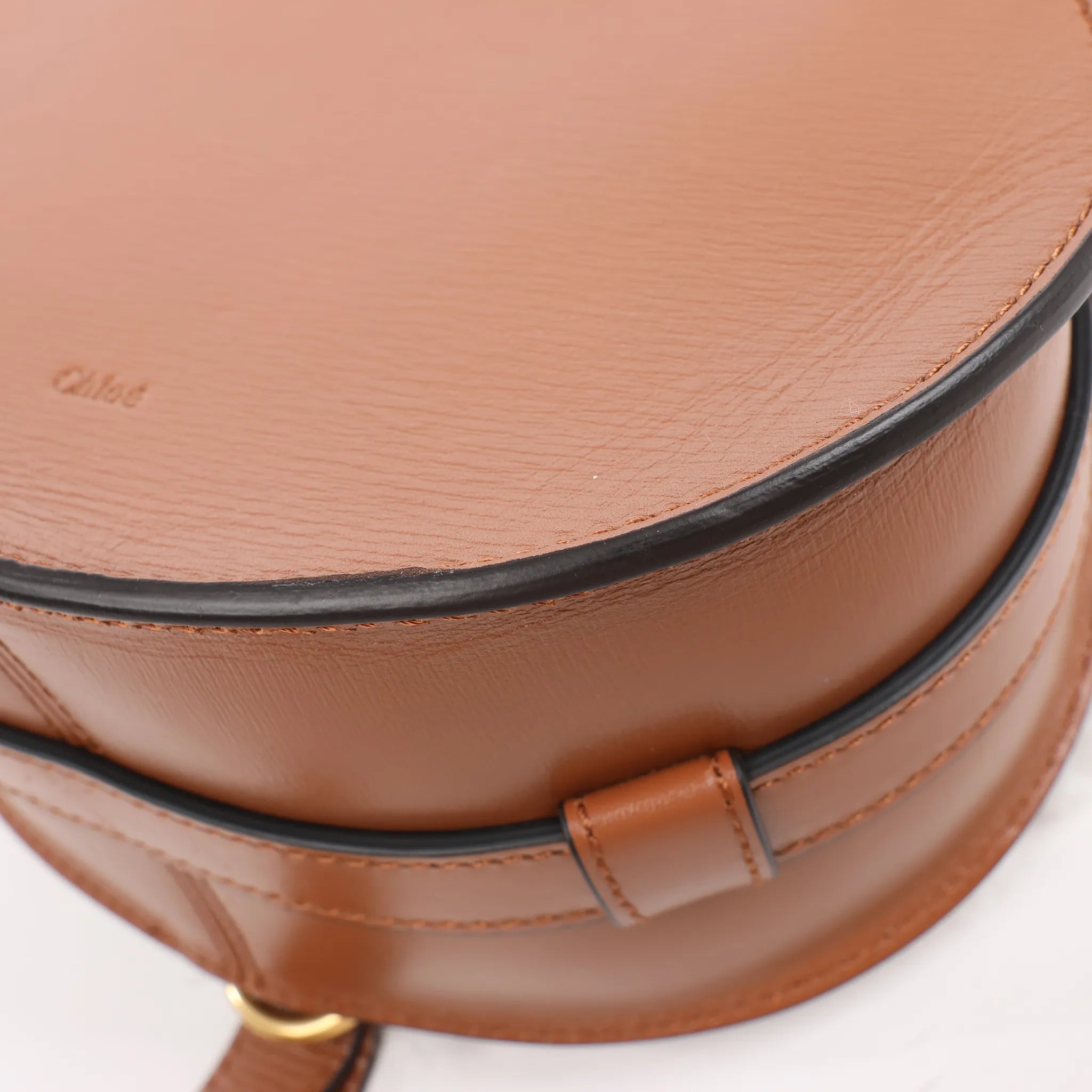 Chloe Marcie Mini Leather x Boa Crossbody Bag in Brown