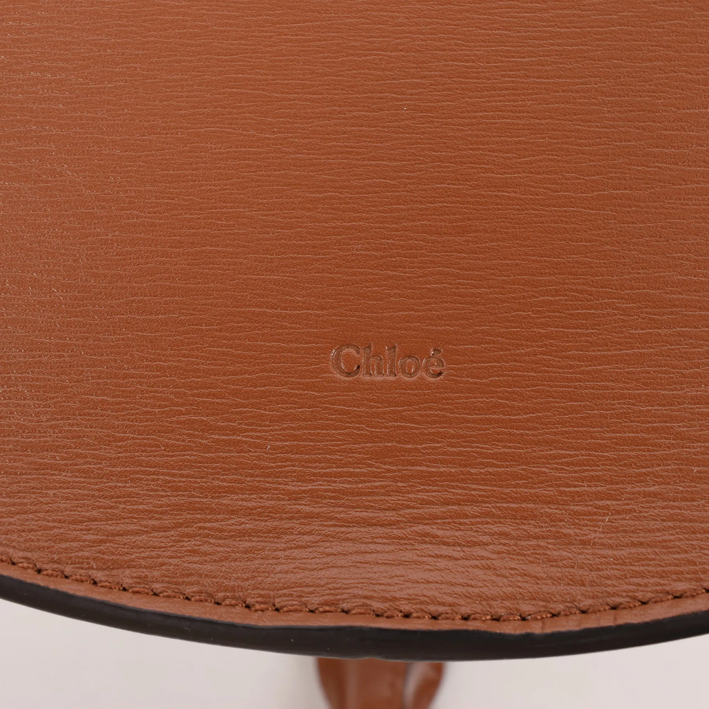 Chloe Marcie Mini Leather x Boa Crossbody Bag in Brown