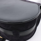 Chloe Marcie Mini Suede Crossbody Bag in Black