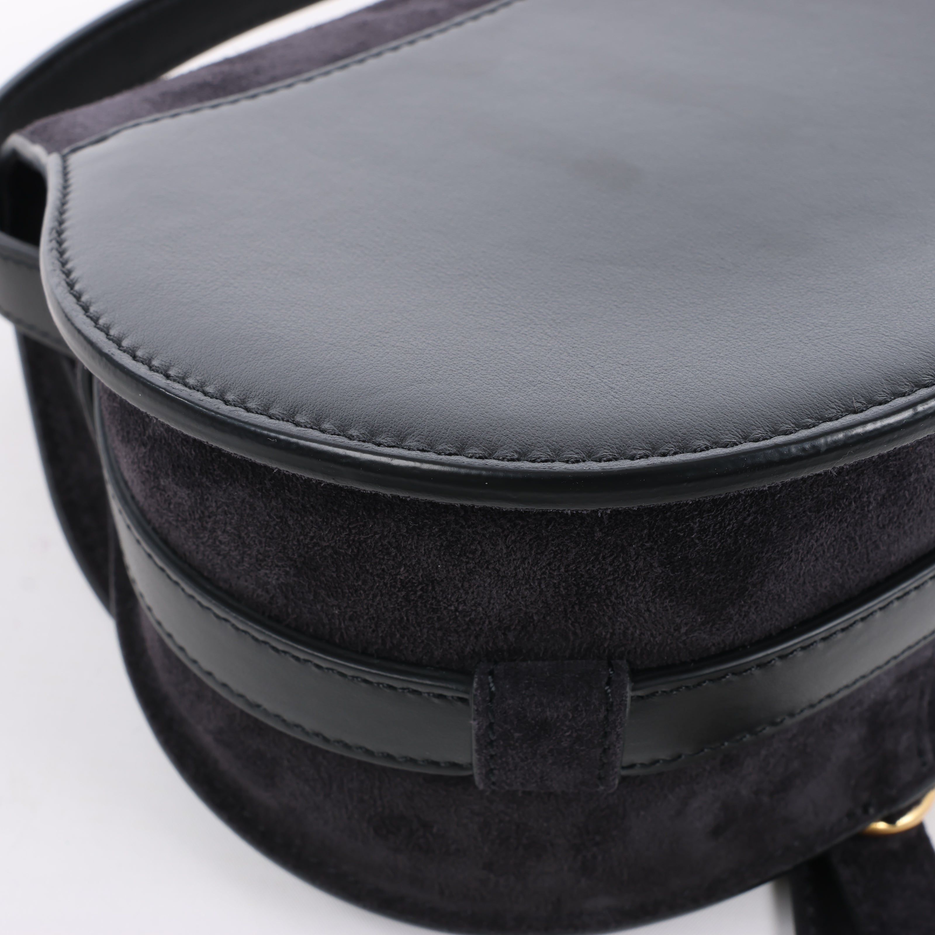 Chloe Marcie Mini Suede Crossbody Bag in Black