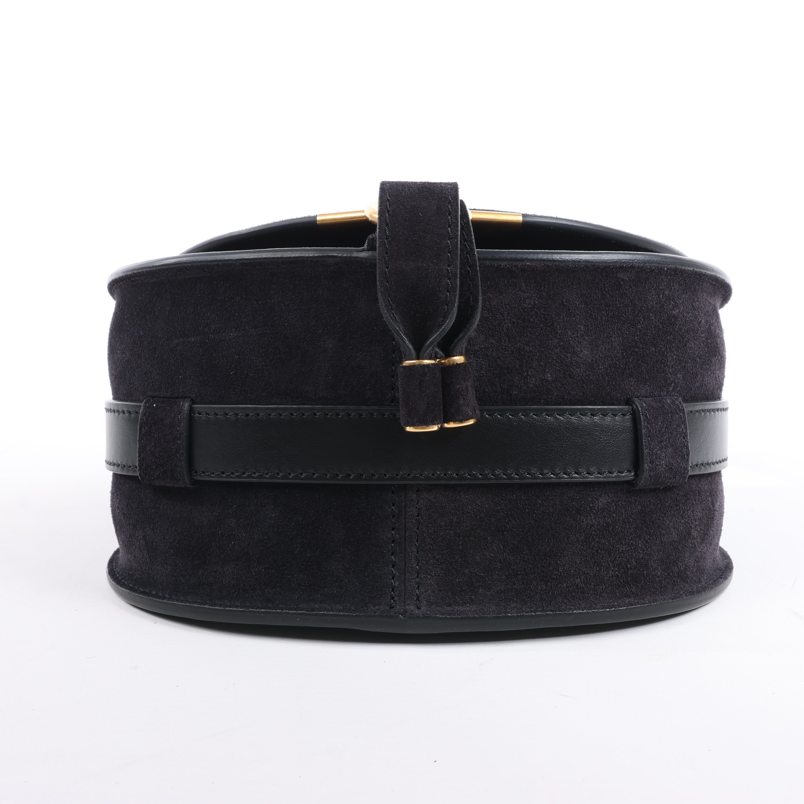 Chloe Marcie Mini Suede Crossbody Bag in Black