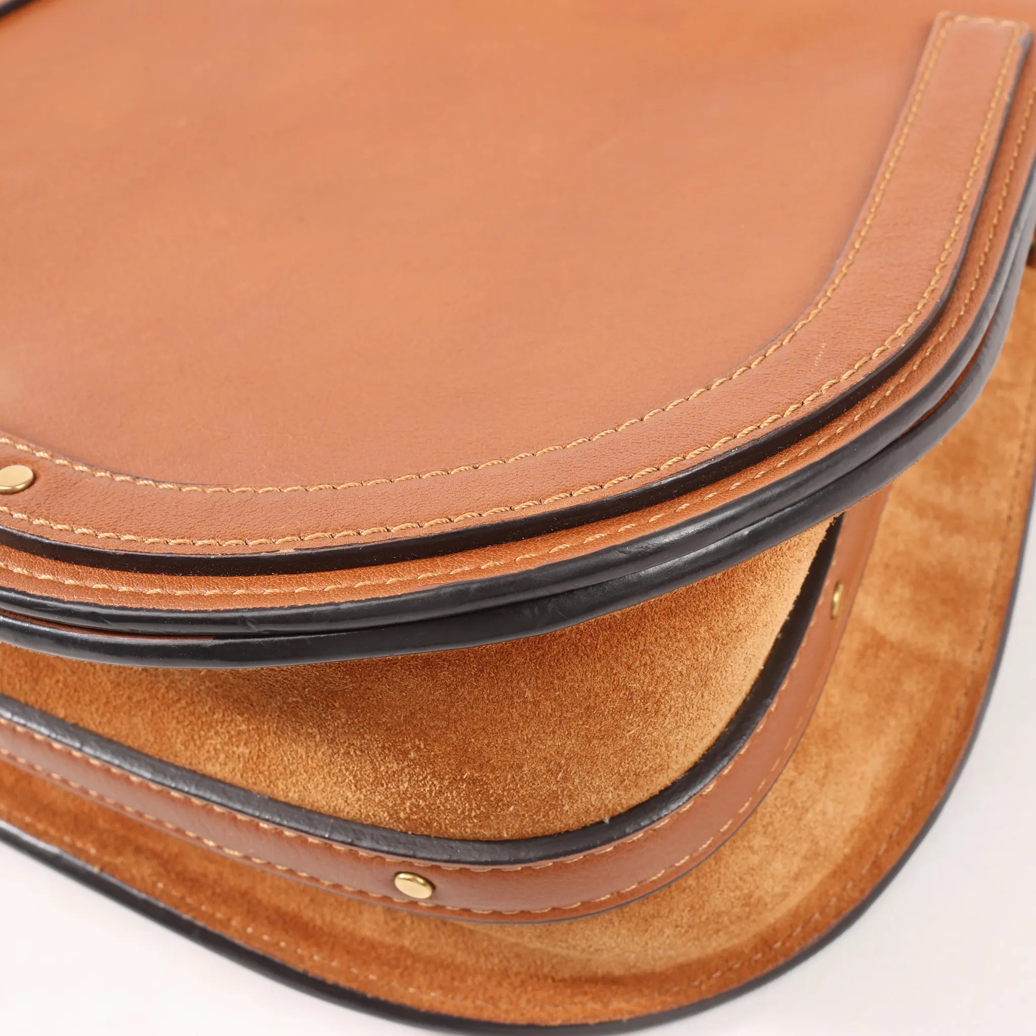 CHLOE Nile Leather Small 2Way Shoulder Bag in Brown